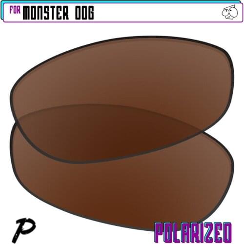 EZReplace Polarized Replacement Lenses for - Oakley Monster Dog Sunglasses - Brown P