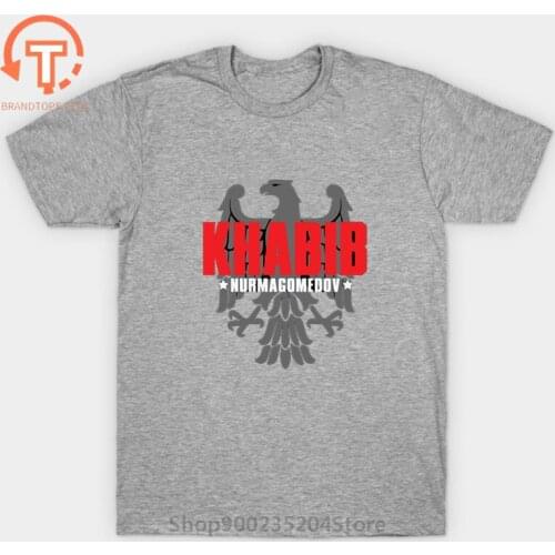 MMA Fighter Khabib Nurmagomedov T-Shirt Russian The Eagle Funny Khabib Time T-shirt Men Trendy Retrochy Apparel Cotton Tee Shirt