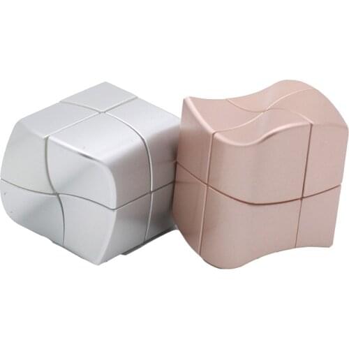 Hot Sale YJ Yongjun yuanfang 2x2 Magic Cube Rose Golden Sliver Professional 2X2X2 Speed Cube Shape Twist Educational Toys Game