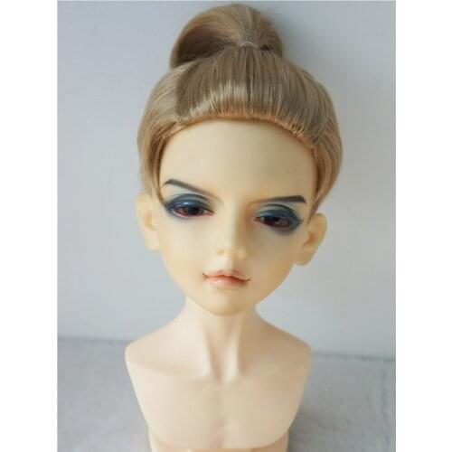 JD434 1/4 1/3 Boyish short hair on both sides pigtails on the head Handsome Synthetic mohair BJD doll wigs
