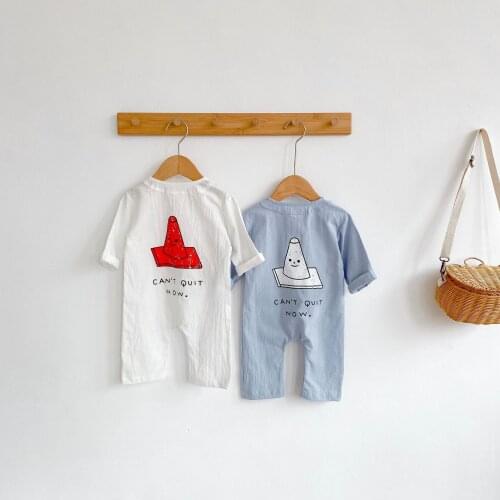 Newborn Boys Jumpsuit 2021 Toddler Girls Long Sleeve Rompers Cute Print Overalls Outfits Children Autumn Fashion Playsuit