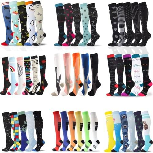 Compression Stockings Football Socks 30 Mmhg Golf Tube Outdoor Sports Socks Pressure Nurses Nursing Hiking Running Fitness Socks