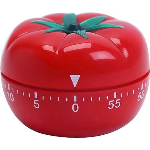 Durable 1-60min Tomato Timer Kitchen Mechanical Timer Tomato Shape Countdown Timer Reminder Alarm Clock for Cooking Gadgets