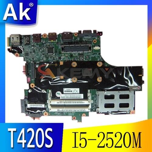 Laptop motherboard For LENOVO Thinkpad T420S Core I5-2520M Mainboard 63Y1914 H0223-4 48.4KE58.041 QM67