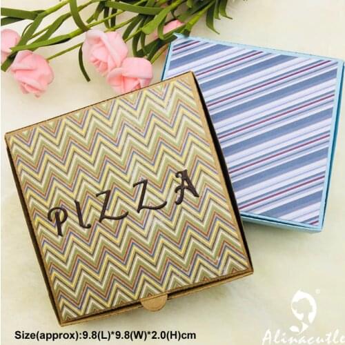 Die Cut METAL CUTTING DIES cut pizza box alphabet Alinacraft Scrapbook paper craft album card punch knife art cutter die