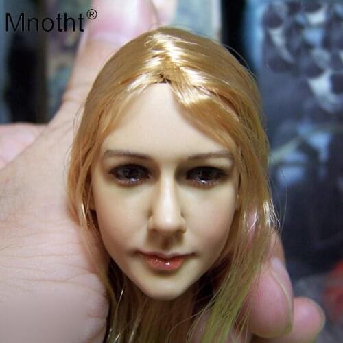 Mnotht Toys Head 1/6 Head Sculpt Beautiful Female Doll Head Carving Model 2013 Series13-12 for 12" Action Figure Toys Collection