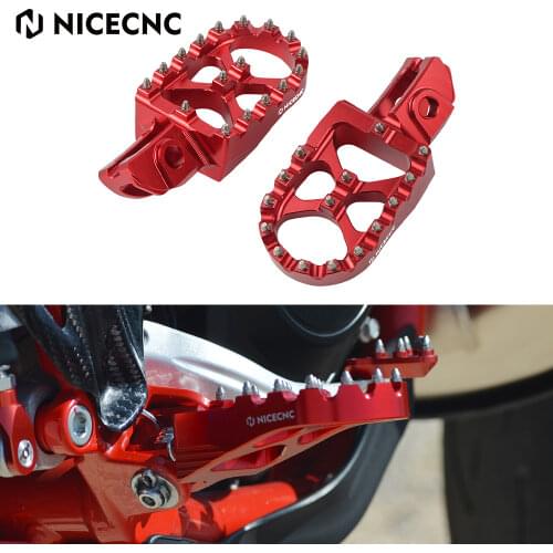 NICECNC Motorcycle For BRTA RR 200 250 300 350 390 400 430 450 480 520 2020 2021 2022 2T 4T Foot Pegs Rest Footpeg Footrest