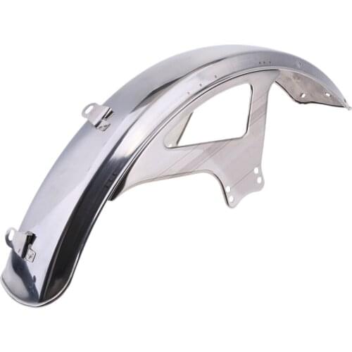 Stainless Steel Chrome Motorcycle Front Mudguard Fairing Mug Guard Covers For WY125