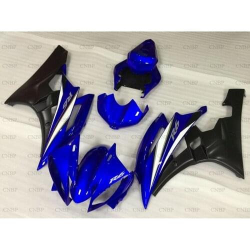 For YAMAHA YZFR6 2006 - 2007 Motorcycle Fairing for YAMAHA YZFR6 2006 Fairings YZF600 R6 2007 Blue Black Body Kits