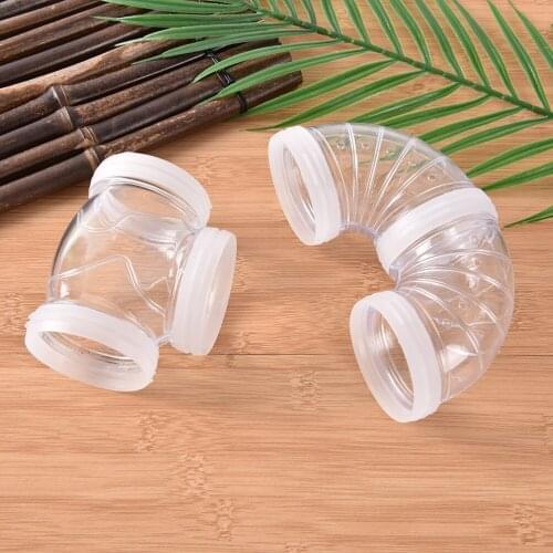 Connected External Tunnel Toys For Small Animal Hamster Cage Product Supplies U-type Plastic DIY Pipe Line Tube Training Playing