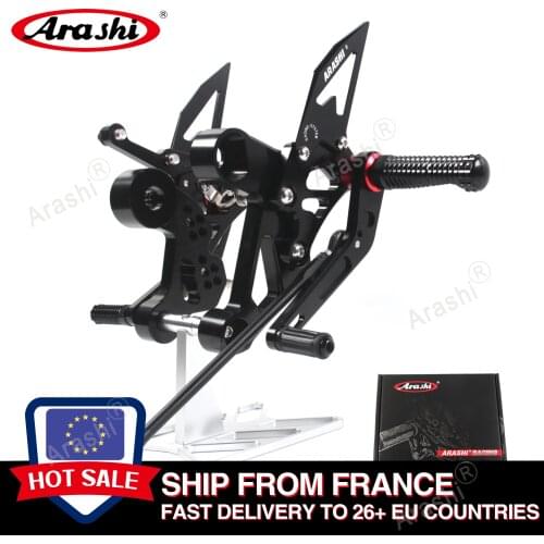 Ship from France Arashi Rider Footrest For YAMAHA MT09 FZ09 2014 2015 2016 2017 2018 2019 2020 2021 Adjustable Rearset Foot Pegs