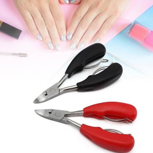 Full Beauty Sharp Curved Paronychia Remover Nail Scissors Manicure Toes Dead Skin Pliers Trimming Nail Clipper Curved Scissors