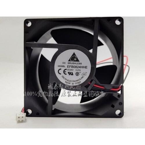 Delta Electronics EFB0824HHE Server Cooling Fan DC 24V 0.27A 80x80x15mm 2-wire