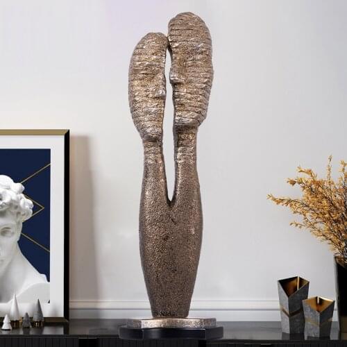 Modern Large 73cm Abstract Double Sided Figure Floor Sculptures Arts Decoration Statue Resin Crafts Home Decor Accessories Gifts