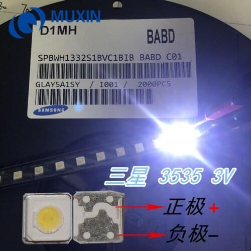 20PCS LED FOR SAMSUNG High Power LED 3v 1W 3537 3535 100LM Cool white SPBWH1332S1BVC1BIB LCD Backlight for TV Application