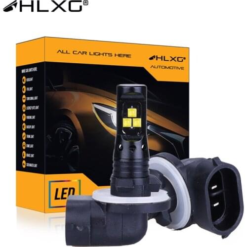 881 LED h27w/2 Bulb H27 Car Accessories Front Head Driving Running Lamp Auto 12V white 6000k 3000LM Car Fog Light Bulbs HLXG