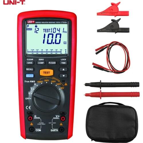 UNI-T UT505A true RMS insulation resistance meter LCD digital portable test multimeter 1000V AC/DC voltage test
