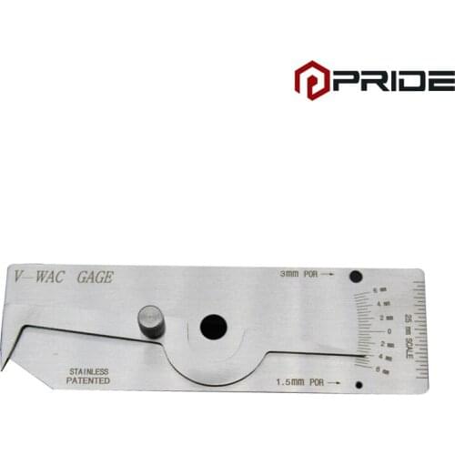 V-WAC Weld Gage WG-13 V-Wac Biting Edge Stainless Steel Welding Gauge Gage for Welder Inspection