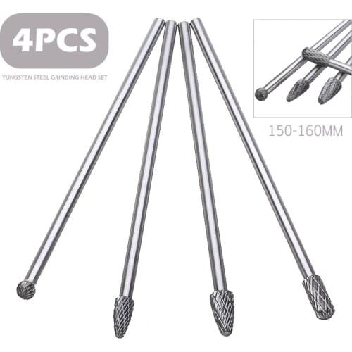 Tungsten Carbide Drill Bits Rotary Burrs Metal Cut Rotary Burr Grinding Woodworking Milling Cutters For Drill Bits