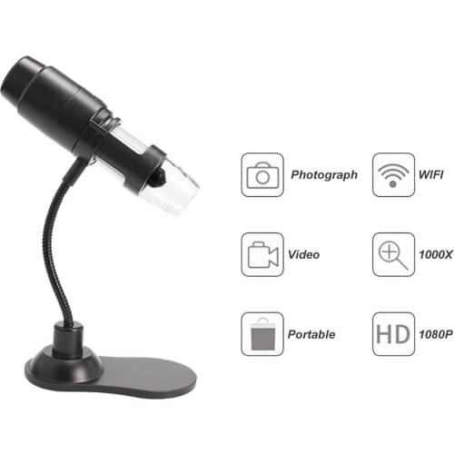 W03 ABS 1000X WIFI Microscope USB Electron Digital Magnifying Microscope Compatible For Android/iOS