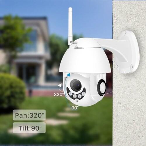 WiFi Camera Outdoor PTZ IP Camera 1080P Speed Dome CCTV Security Camera Wireless Infared Camera 2MP IR Two Way Audio