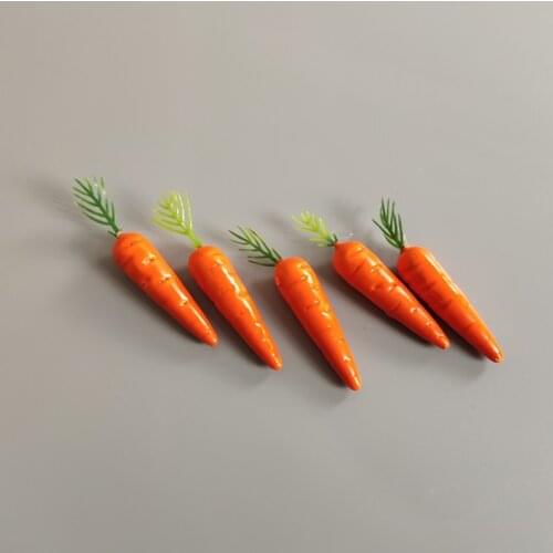 10pcs Mini Carrot Artificial Plastic Foam Flower Fruits and Vegetables Wedding simulation Decoration