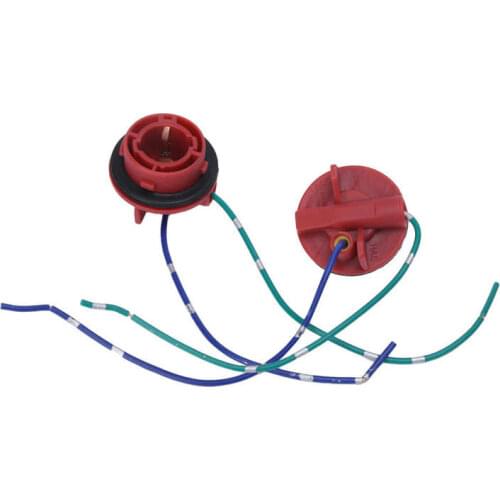 2pcs 1156 12V LED Bulb Adapter Wiring Harness Socket for Turn Signal Tail Lights DRL Lamps Car Accessories