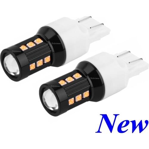 2PCS T20 W21/5W 7443 Super Bright 1200Lm LED Car Tail Brake Bulb Turn Signals Auto Rear Fog Lamps Daytime Running Light