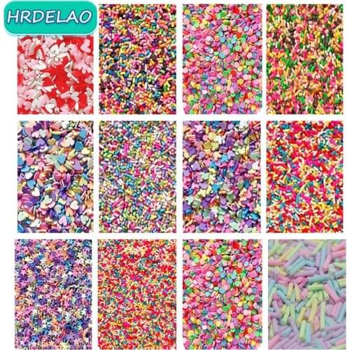 20g/pack DIY Fake Sprinkles Decoration For Slimes Fillers Accessories Clay Supplies Chocolate Cake Dessert Educational toys Gift
