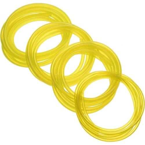 4PCS 2x3.5/2.5x5/3x5/3x6mm Petrol Fuel Gas Line Pipe Hose Petrol Line Oil Gas Resistant for Trimmer Chainsaw Saw Blower