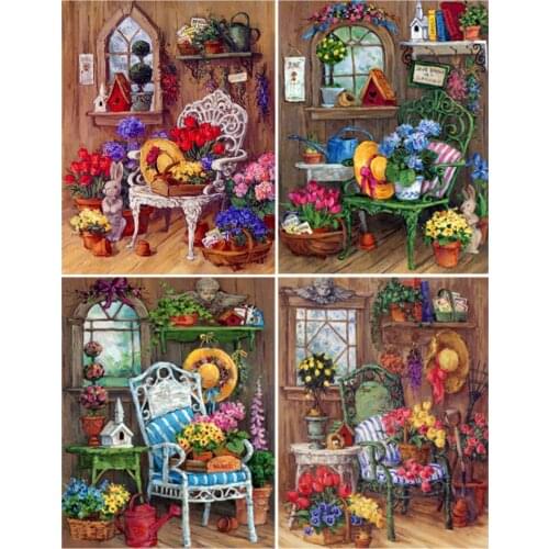5D DIY Diamond Painting Leisure Life Warm House Full Square Drill Diamond Embroidery Mosaic Cross Stitch Hobbies Art Home Décor