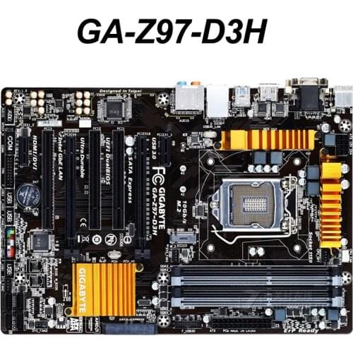 For Gigabyte GA-Z97-D3H Original Used Motherboard Z97-D3H Z97 Socket LGA 1150 DDR3 USB3.0 SATA3.0