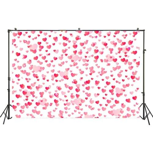 HUAYI Photography Backdrop Valentines Day Love Hearts Photobooth Background Newborns Baby Child Studio Photo Backdrops W-3838
