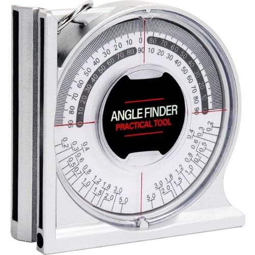 QuQiaoUK Magnetic Angle Locator Level & Tool Dial Gauge Angle Finder Magnetic Protractor Magnetic Angle Locator