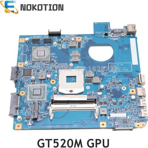 NOKOTION MBRHY01002 48.4IQ01.041 Main board For Acer aspire 4750 4750G 4755G Laptop Motherboard HM65 DDR3 GT520M GPU