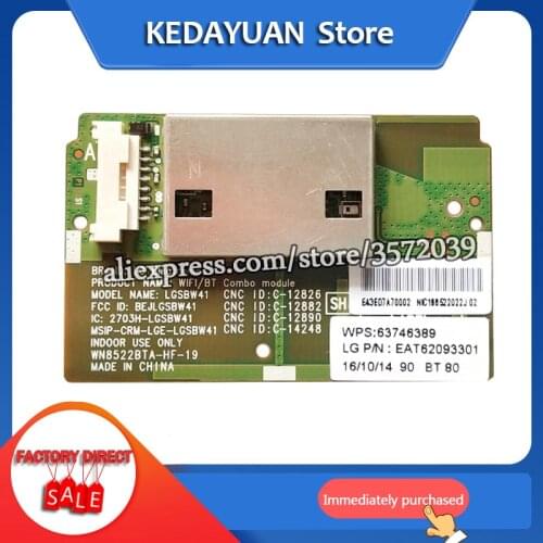 Free shipping for LG 65UF7700-UF 47LB6300 WIFI Bluetooth module EAT62093301 55EC9300 55LF6300 65LB6300 47LB6300 LGSBW41 55UB8500