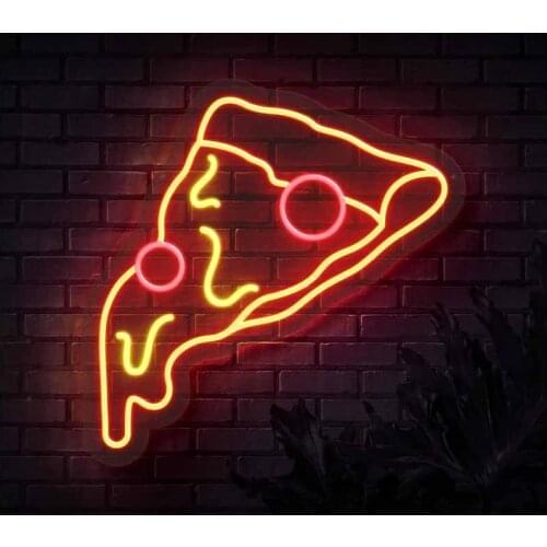 Custom Pizza Slice Led Neon Signs Indoor Bedroom decoration light neon sign custom decor led neon light signs for gift