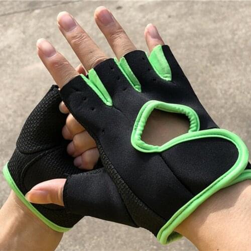 Non-slip Half Finger Gloves Weightlifting Gloves Fitness Short Open Finger Glove for Riding Sports Summer B2Cshop