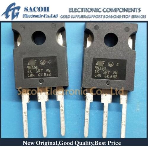Free Shipping 10Pcs STW9N150 W9N150 9N150 TO-247 8A 1500V High Voltage N-channel Power MOSFET