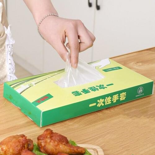 200PCS Disposable Food Plastic Gloves Kitchen Accessories or Restaurant BBQ Eco-friendly Fruit Vegetable Gloves Dinning Beauty