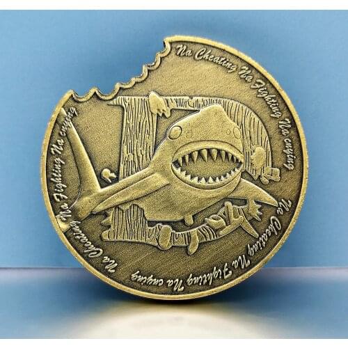 Great white shark Commemorative Coin Na Cheating Na Fighting Na Crying Souvenir Coins Animal Protection Metal