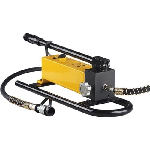 CP-700D Manual/Pedal Hydraulic Pump With Pressure Gauge Square Pump High Pressure Single Circuit Hydraulic Pump Reinforced Base
