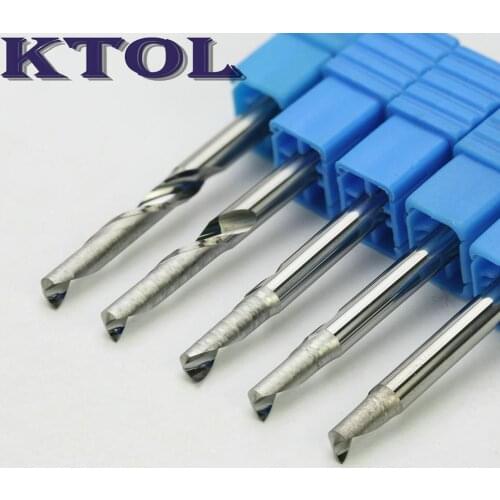 4mm CEL17-32mm One Flute Spiral Router Bits Aluminum Milling Cutter 5pc Quality Solid Carbide Endmill Aluminium Metal CNC Tools