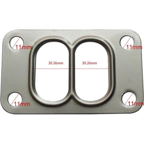 T3 T4 TB03 T04B T04E T60 T61 TURBO OIL FEED/INLET FLANGE AN4 +GASKET Universal T3/T4 T35 T38 GT35 Turbo Manifold Gasket 4-Bolt