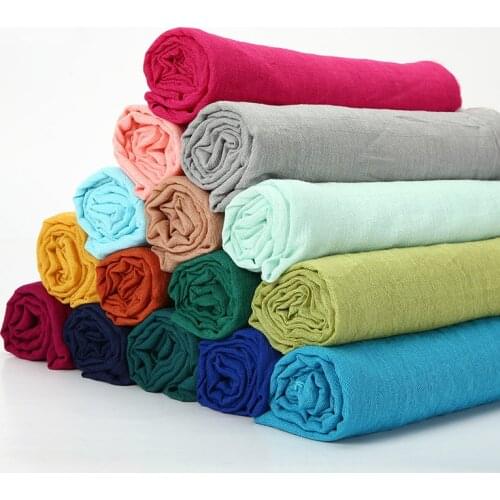 100x150cm Soft Linen Cotton Fabric Organic Material Pure Natural Slub Flax Cotton Cambric Eco DIY Clothes Patchwork Fabric