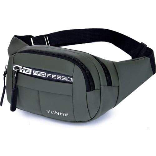 Outdoor Waist Bag Waterproof Bum Bag Running Pouch Zip Fanny Pack Mobile Phone Bag Oxford Cloth Chest Cross-body Bag