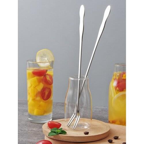 Appetizer Dessert Forks, Mini Salad Fruit Tasting Forks Cocktail Fork Long Handle Fork Barbecue Toasting Dinner Cutlery