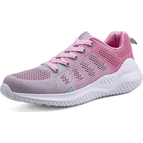 Running Shoes Women Breathable Casual Shoes Outdoor Light Weight Sports Shoes Casual Walking Platform Ladies Sneakers Black