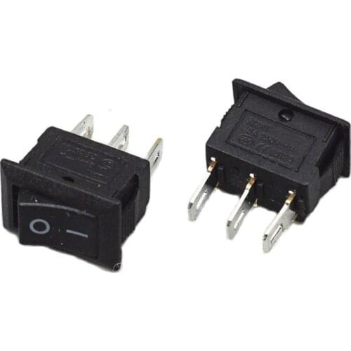 10PCS KCD11 KCD11-3P 3PIN 2POSITION Rocker Switch 250VAC/3A 10x15mm I/O button switches Free shipping D