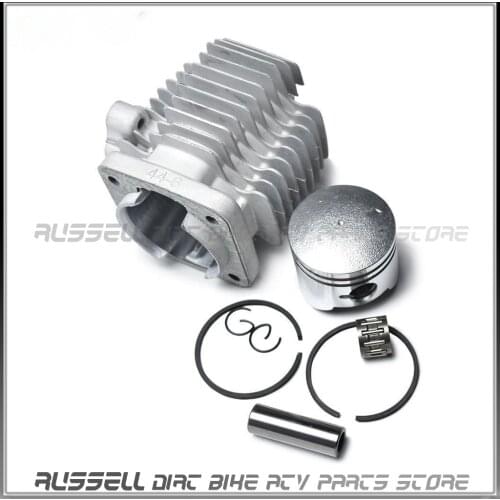 44mm Cylinder Head With Piston Kits for 49cc 2 Stroke Assembly Gas Engine For Motorized Bicycle Motor Mini Quad Bike Scooter ATV